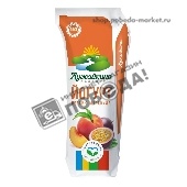 Йогурт "Лужайкино" питьевой 2,5% 450г персик-маракуйя м/у