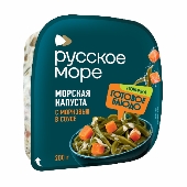 Салат из морской капусты с морковью в соусе 150г Русское море