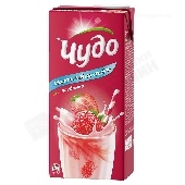 Коктейль молочный ароматизир. "Чудо" 2% 960г клубника стерил. т/п