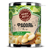 Фасоль "Точка Вкуса" ГОСТ белая натуральная 400г ж/б