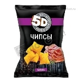 Чипсы пшеничные "5Д" бекон 90г
