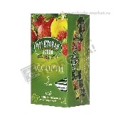 Чай "Фруктовая линия" пакет. зеленый Ассорти 5 ароматов 25пак.*1,5г с/я