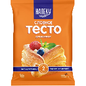 Тесто "Напеку" традиционное слоеное дрожжевое 500г Сибирский гурман