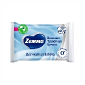 Бумага туалетная влажная "Земма" 40шт