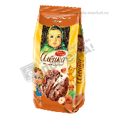 Печенье сдобное "Аленка" с ореховой начинкой и какао 200г