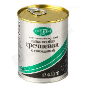 Каша гречневая "Особая" с говядиной 340г ж/б (стандарт) Курган