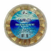 Сельдь "По-домашнему" филе-кусочки в масле 150г пл/б Шкипер