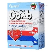 Соль "Валетек" 350г с пониж. содерж. натрия + калий, магний