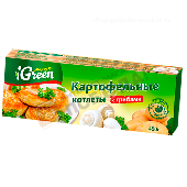 Котлеты картофельные с грибами "Морозко Грин" 450г