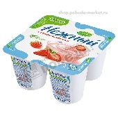 Продукт йогуртный "Нежный" 1,2% 100г клубника Эрманн п/ст