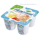 Продукт йогуртный "Нежный" 1,2% 100г с соком банана и клубники Эрманн п/ст