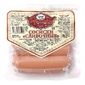 Сосиски "Сливочные" порц. 350г в/у Сиб.колбасы