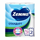 Полотенце бумажное "Земма/Зева" 2шт 2сл. белое