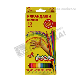 Карандаши цветные "Каляка-маляка" 12цв. 50576