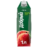 Напиток сокосодержащий "Добрый" 1л Яблоко-персик т/п