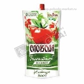 Кетчуп "Слобода" Томатный без сахара 300г д/п