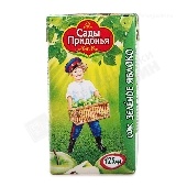 Сок "Сады Придонья" яблочный из зеленых яблок восстанов. 125мл т/п