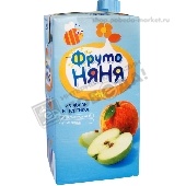 Сок "Фруто Няня" яблоко/персик с мякотью б/сахара 500мл т/п с 3 лет