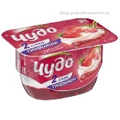 Творожок "Чудо" 4% 100г клубничный земляника п/ст