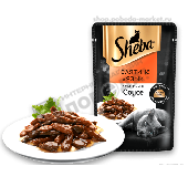 Корм д/кошек "Шеба" телятина/язык ломтики в соусе 75г
