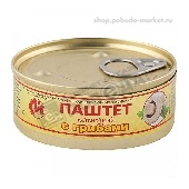 Паштет печеночный "Нежный" с грибами №1 100г ж/б Йошкар-Ола