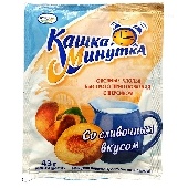 Каша "Минутка" овсяные хлопья с персиком со сливками 43г Кунцево