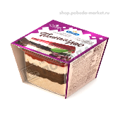 Мороженое "Темный лес" пломбир с кус.шок.бисквита,вишн.наполн. 140г Гроспирон контейнер