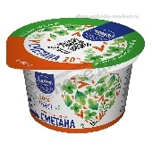 Сметана "ЛюбиМое" 20% 200г п/ст