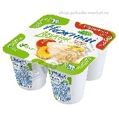 Продукт йогуртный "Нежный" 1,2% 100г с соком персика Эрманн п/ст