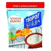 Творог "Лузинская Крыночка" 5% 450г пакет