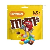 Драже шокол. "M&M" арахис 145г "Марс"