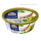 Сыр творожный "Хохланд" 60% 140г с маринованными огурчиками (ванна)