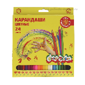 Карандаши цветные "Каляка-маляка" 24цв. 56592