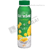 Биойогурт "АктиБио" питьевой 1,5% 260г манго/яблоко бут.