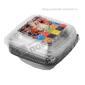 Контейнеры д/продуктов 500мл черный с крышкой 5шт арт.186529 Мистерия