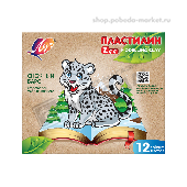 Пластилин "Зоо" 12цв. 180г 97507 Луч