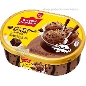 Мороженое "Зол. ст-т" 445г слив. шоколадный Брауни с арахисом (контейнер) Инмарко