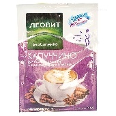 Кофе Капучино д/похудения жиросжигающий комплекс "Худеем за неделю" 14г Леовит