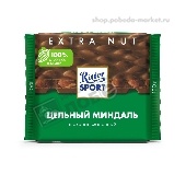 Шоколад "Риттер Спорт" молочный с цельным миндалем 100г