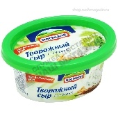 Сыр творожный "Хохланд" 60% 140г с зеленью (ванна)