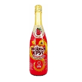 Напиток сокосодерж. фрукт.-ягод. газ. "Веселый Круг" Садовая земляника 0,75л ст/б