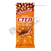 Шоколад "Степ" молочный с овсяным печеньем, арахисом и карамелью 80г