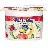Йогурт "Растишка" 3% 110г малина/банан