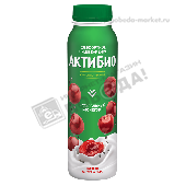 Биойогурт "АктиБио" питьевой 1,5% 260г вишня/семена чиа бут.