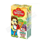 Пюре "Сады Придонья" Яблоко/груша/слива б/сахара 125мл т/п с 5 мес.