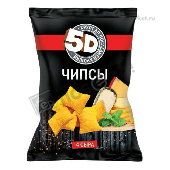 Чипсы пшеничные "5Д" 4 сыра 45г