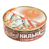 Килька "За Родину" балт. неразделан. в томатном соусе 230г/240г ж/б ключ