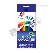 Карандаши цветные "Классика" 12цв. дерево 503152 Луч