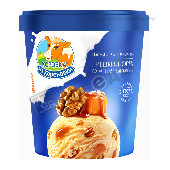 Мороженое "Коровка из Кореновки" пломбир крем-брюле с сол.карам. и грец.орехом 300г ведро