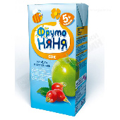 Сок "Фруто Няня" яблоко/шиповник осветленный 200мл т/п с 5 мес.